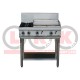 2 Gas Open Burner Cooktop + 600mm Right Grill