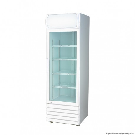 LG-370GE Single Glass Door Colourbond Upright Drink Fridge