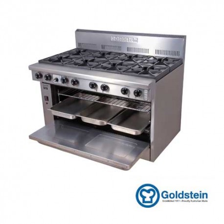 8 Gas Burner Range Oven