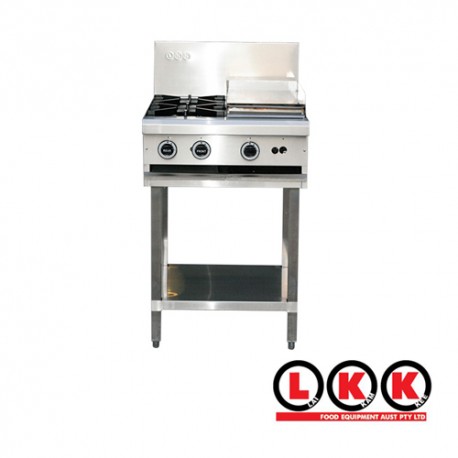 2 Gas Open Burner Cooktop + 300 Right Grill