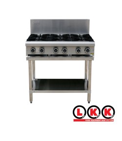 6 Gas Open Burner Cooktop