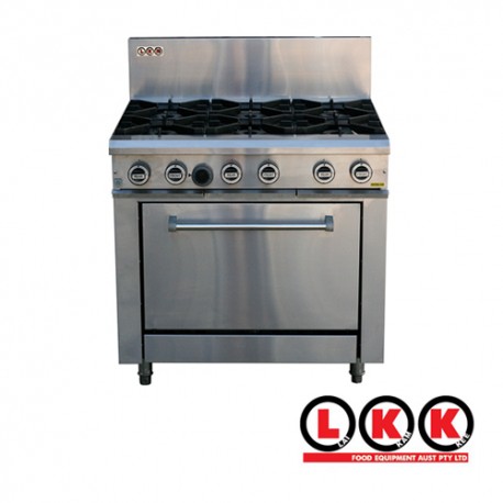6 Gas Open Burner Cooktop Oven Range