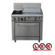 2 Gas Open Burner Cooktop + 600mm Right Grill Oven Range