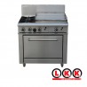 2 Gas Open Burner Cooktop + 600mm Right Grill Oven Range