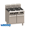 LUUS 900mm Wide Ovens, 6 burners & oven